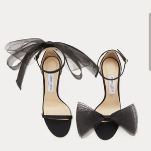 Jimmy Choo Aveline Sandals, 38, black